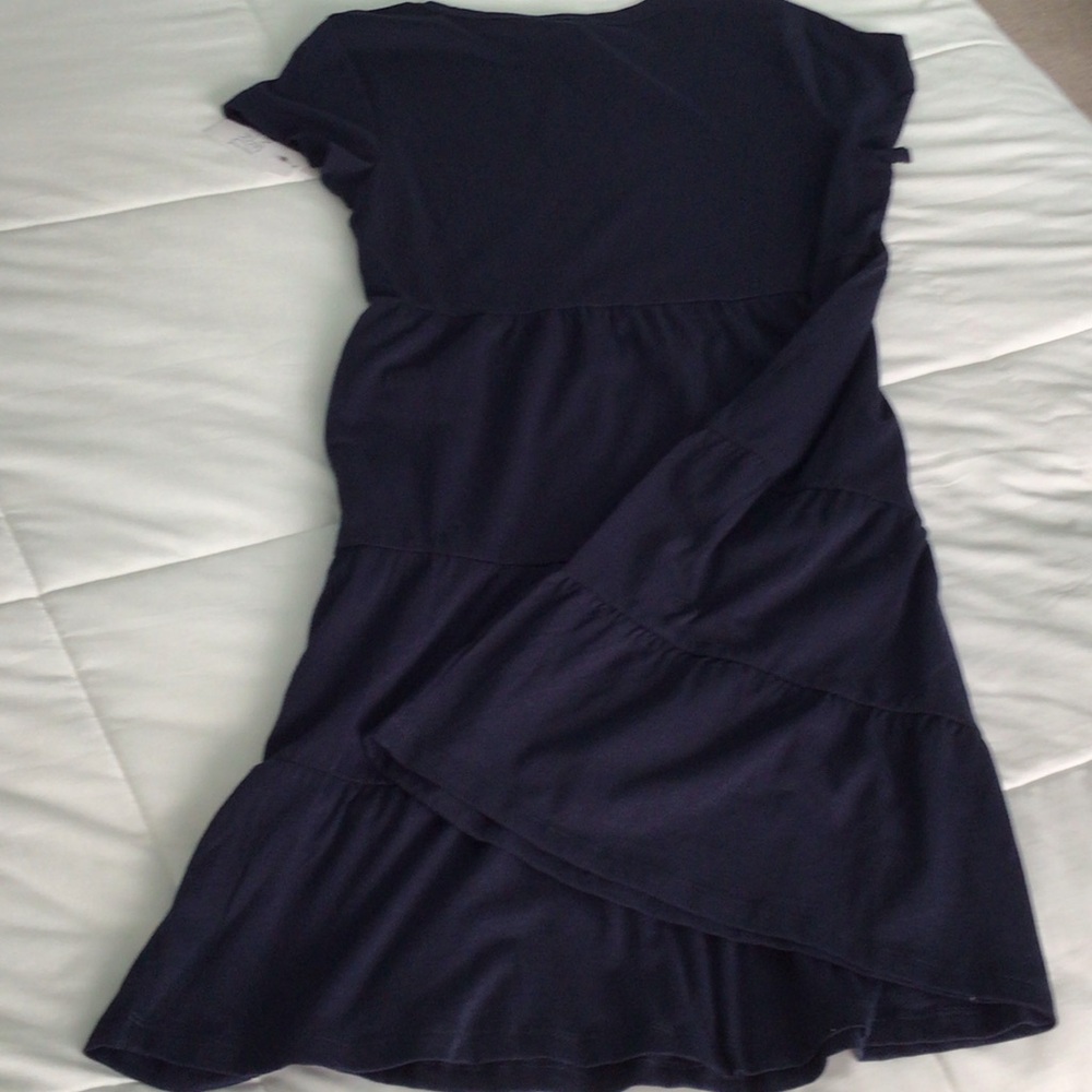 Time and Tru - Women’s Navy Blue, Short Sleeved, Casual Dress - Picture 7 of 11